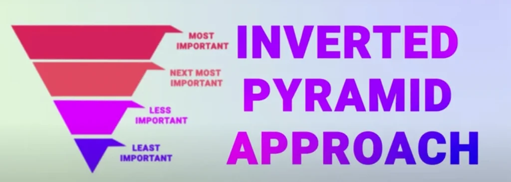 inverted pyramid approach