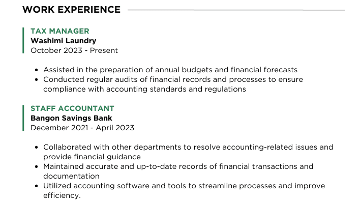 ATS-Friendly Resume/ CV Templates: How to Make an ATS-Friendly Resume with ChatGPT and Get a 90+ Score work experience