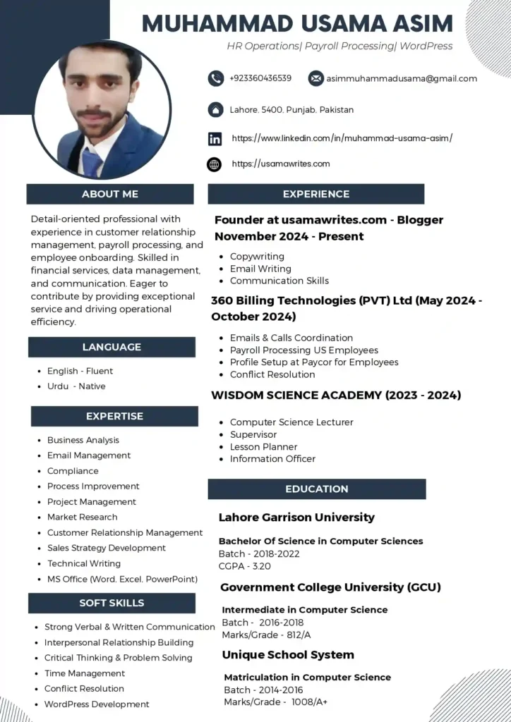 ATS-Friendly Resume/ CV Templates: How to Make an ATS-Friendly Resume with ChatGPT and Get a 90+ Score ATS friendly resume cv template for a general cv