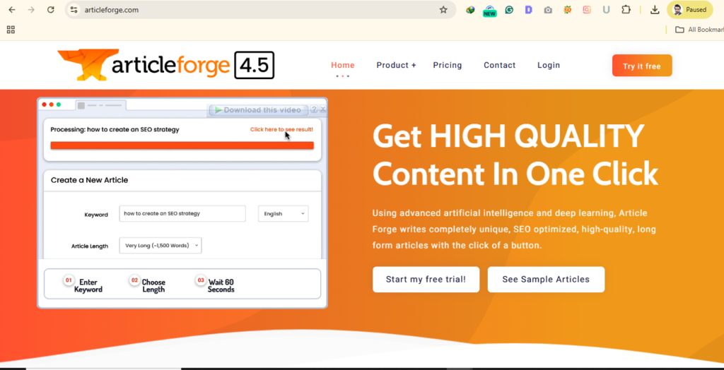 Copywriting AI: Best Free Tools, Prompts & Income Ideas article forge copywriting ai tool