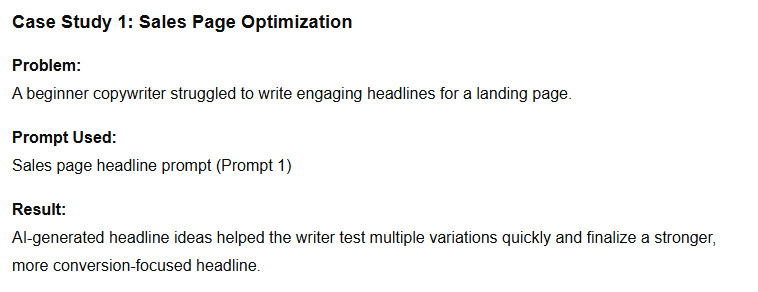 Copywriting AI: Best Free Tools, Prompts & Income Ideas sales page optimization